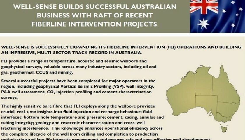 Successful CCUS, Mineral Exploration and Through-Tubing Cement Surveys in Australia